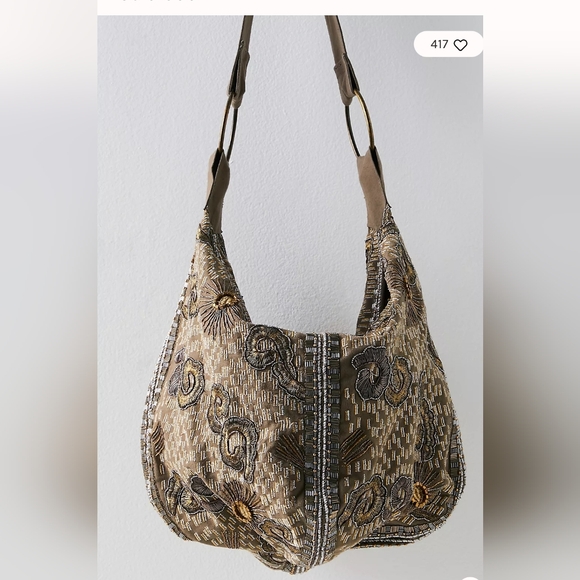 Free People Barsa Embellished Hobo Bag - Picture 1 of 5
